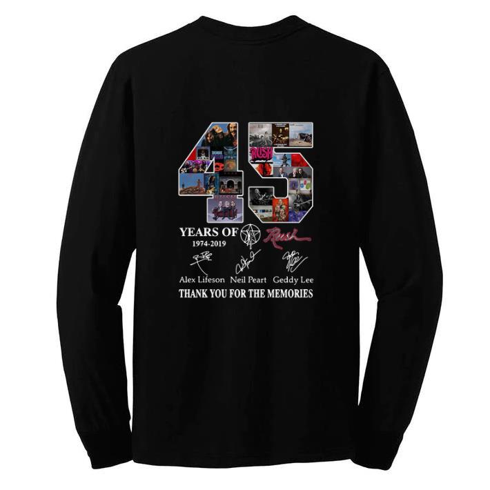 Top 45 Years of Rush 1974-2019 signature thank you for the memories shirt 5 Top 45 Years of Rush 1974-2019 signature thank you for the memories shirt