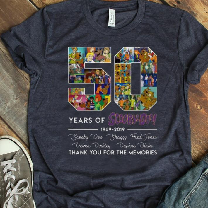 Top 50 Years of 1969-2019 Scooby Doo Signature Thank You For Memories shirt