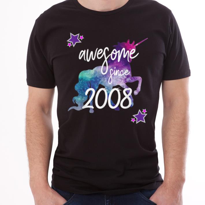 Top Awesome Since 2008 Unicorn Birthday shirt