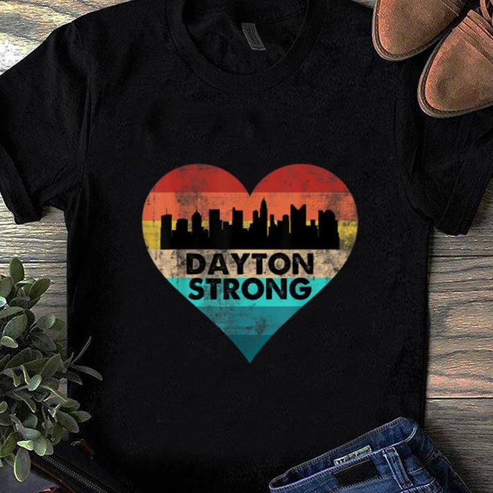 Top Dayton Strong Ohio Heart Vintage shirt