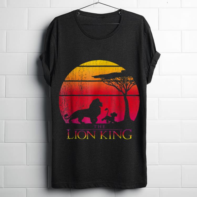  Top Disney Lion King Vintage Sunset Mufasa And Simba shirt