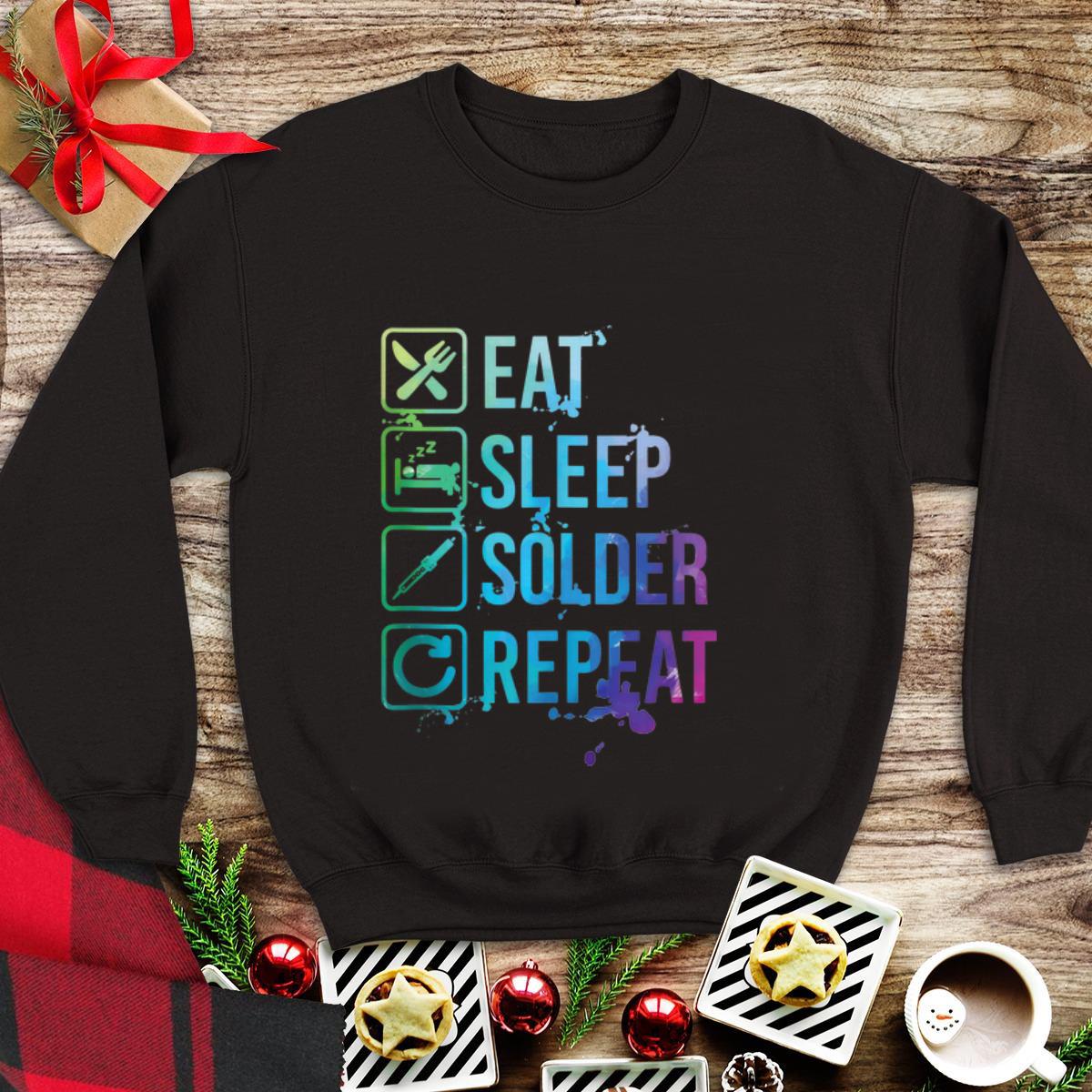 Top Eat Sleep Solder Repeat Retro shirt 5 Top Eat Sleep Solder Repeat Retro shirt
