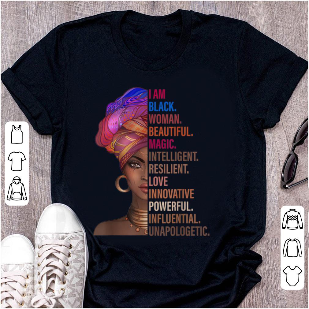 Top I Am Black Woman Beautiful Magic Intelligent Black History Month 2019