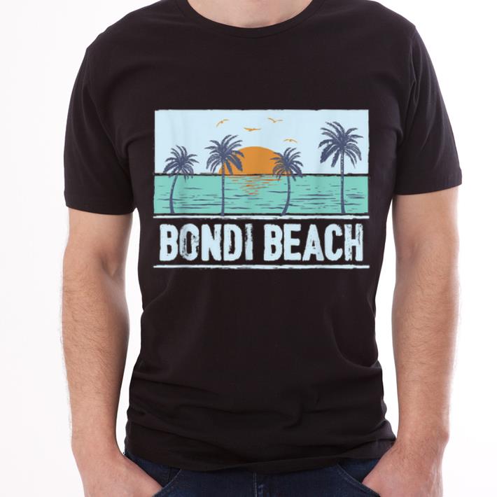 Top Retro Bondi Beach Australia Tropical Sunset Beach Vacation shirt