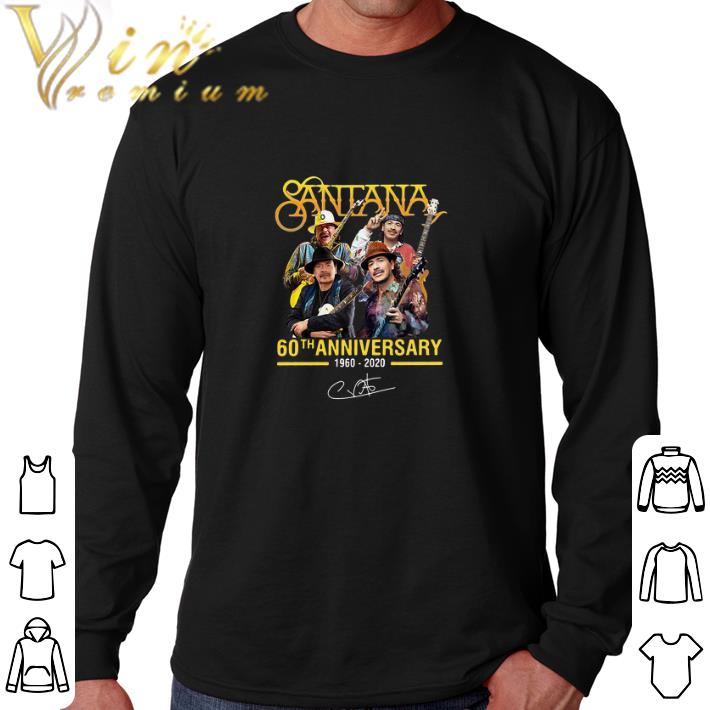 Top Santana 60th anniversary 1960-2020 signature shirt 5 Top Santana 60th anniversary 1960-2020 signature shirt
