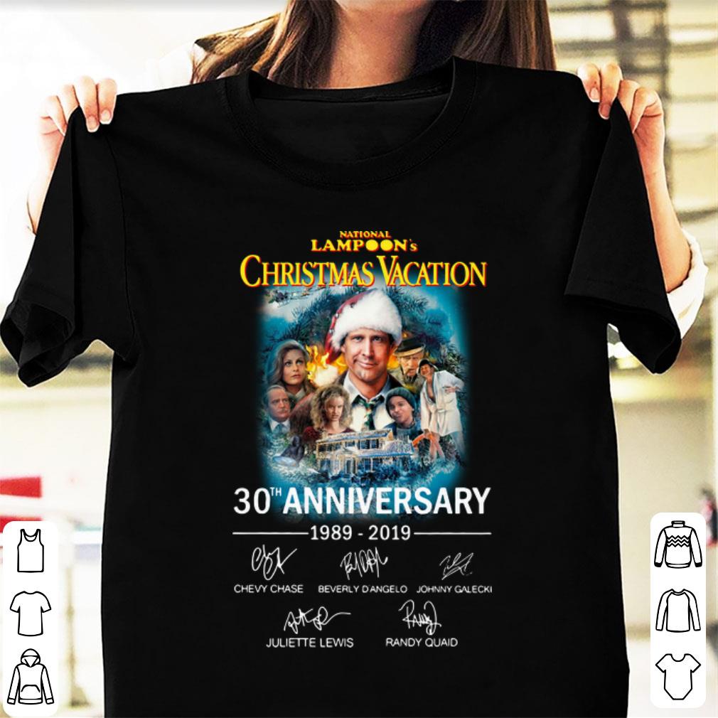 Awesome 30th Anniversary Signatures National Lampoon's Christmas Vacation shirt