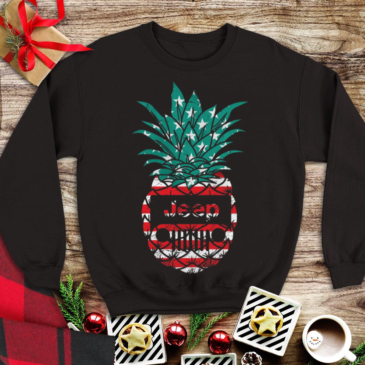 Awesome American Flag Jeep Pineapple shirt