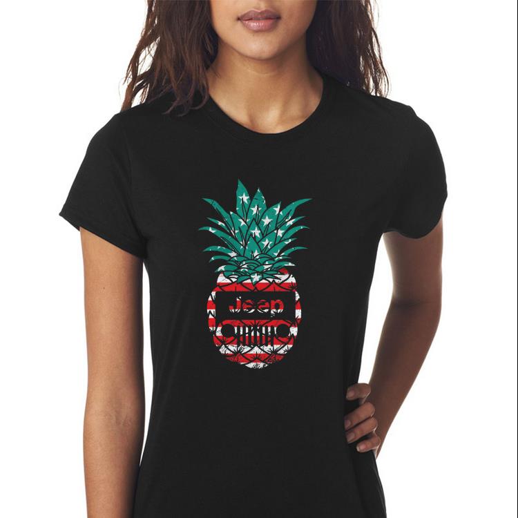 Awesome American Flag Jeep Pineapple shirt, hoodie, sweater, longsleeve ...