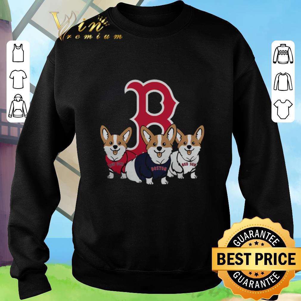 Awesome Corgis Boston Red Sox shirt 5 Awesome Corgis Boston Red Sox shirt