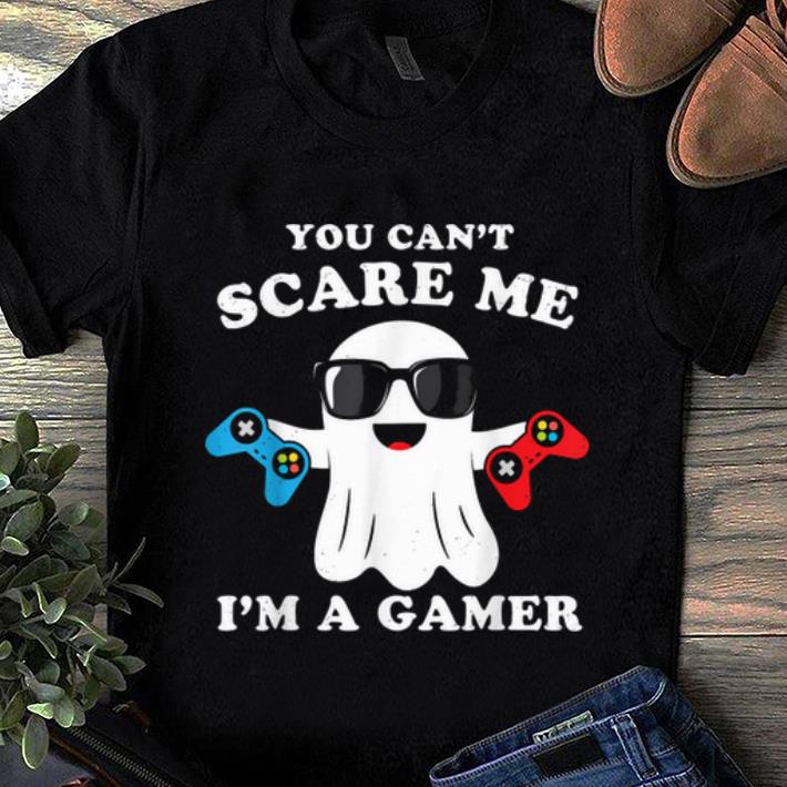 Awesome Gamer Halloween Costume Ghost You Cant Scare Me Im A shirt