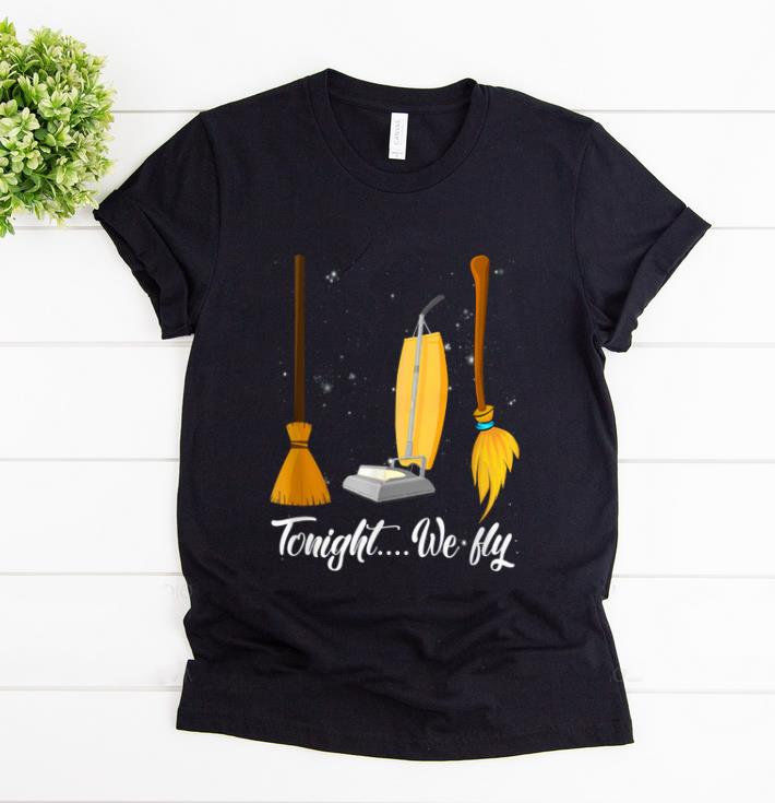 Awesome Halloween Tonight We Fly Broom shirt