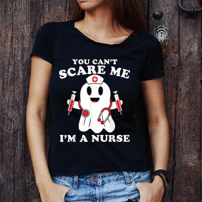 Awesome Nurse Halloween Costume Funny You Cant Scare Me Im A shirt