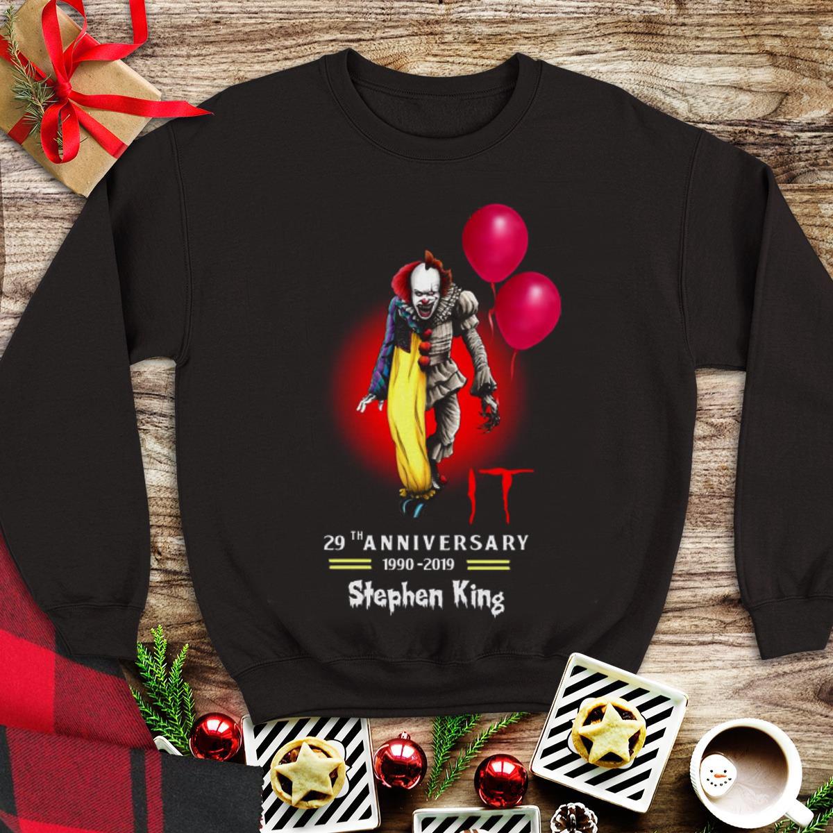 Awesome Pennywise IT Stephen King 29th Anniversary 1990-2019 shirt