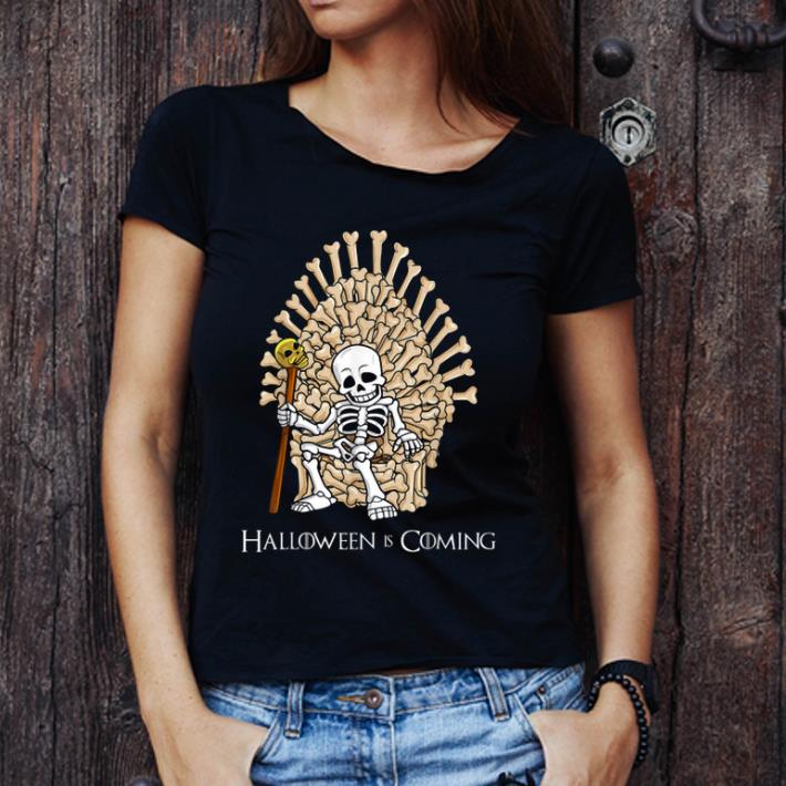 Awesome Skeleton Bones Throne Funny Halloween shirt