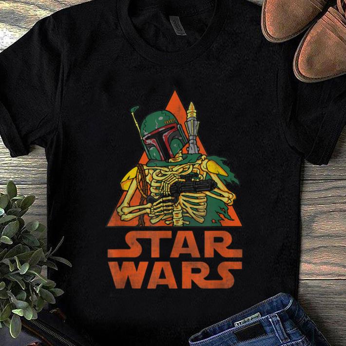 Awesome Star Wars Boba Fett Skeleton Halloween Costume shirt