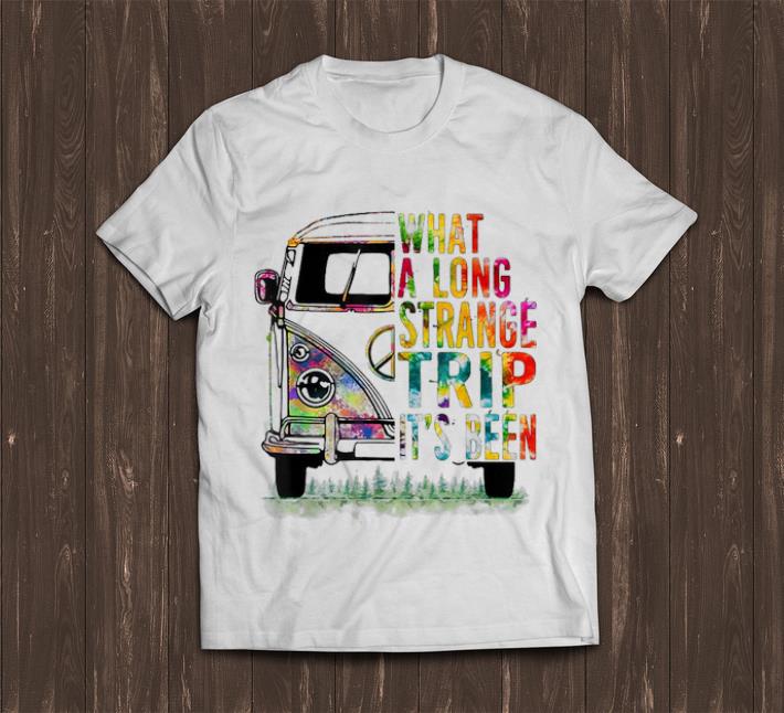 Awesome What A Long Strange Trip It's Been Hippie Bus shirt