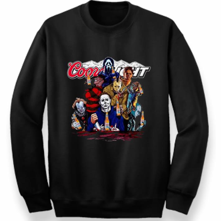 Funny Coors Light Horror movie characters shirt