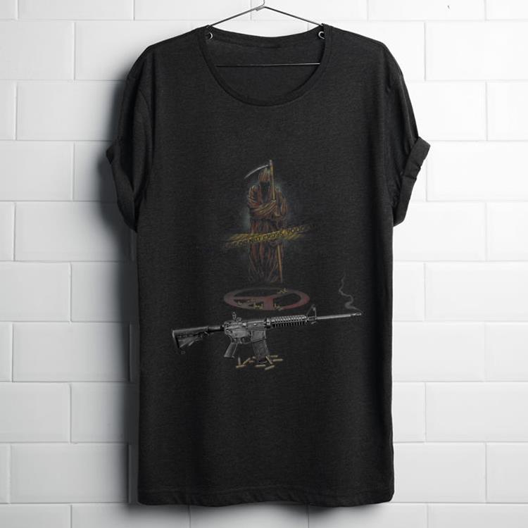  Funny Never Be Peace Grim Reaper AR-15 shirt
