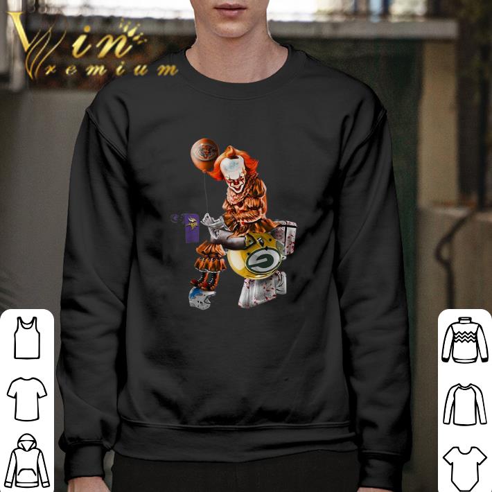 Funny Pennywise Chicago Bears Minnesota Vikings Packers toilet shirt 7 Funny Pennywise Chicago Bears Minnesota Vikings Packers toilet shirt