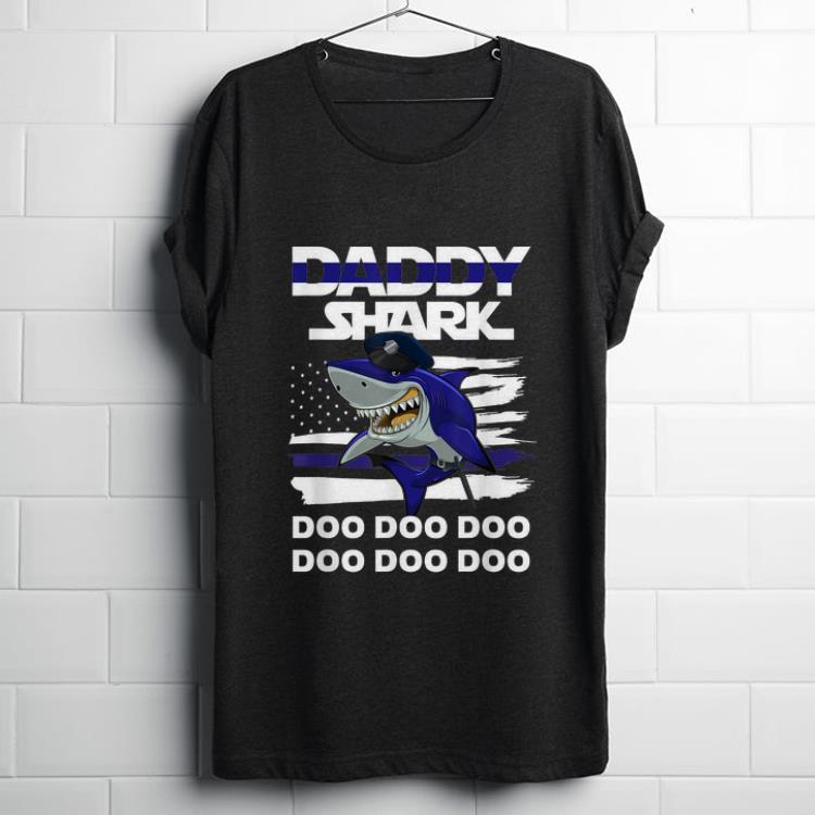  Funny Police Daddy shark doo doo shirt