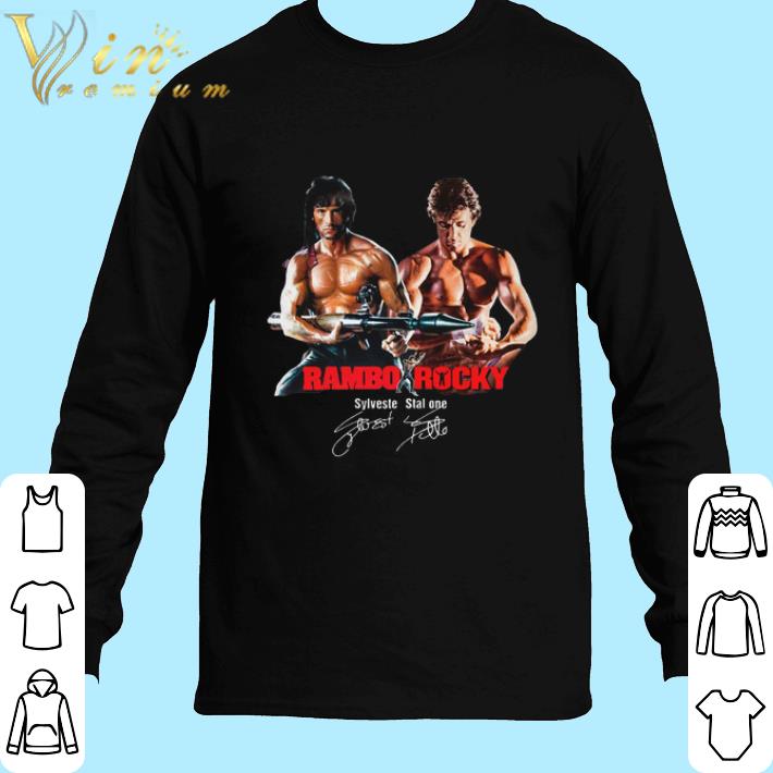 Funny Rambo Rocky Sylvester Stallone Signature shirt 5 Funny Rambo Rocky Sylvester Stallone Signature shirt