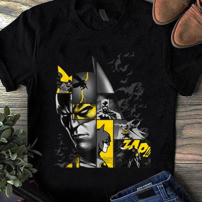 Hot Batman 80 Years Bat Panels Dark shirt