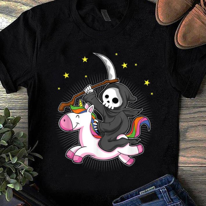 Hot Death Metal Rainbow Riding Unicorn shirt