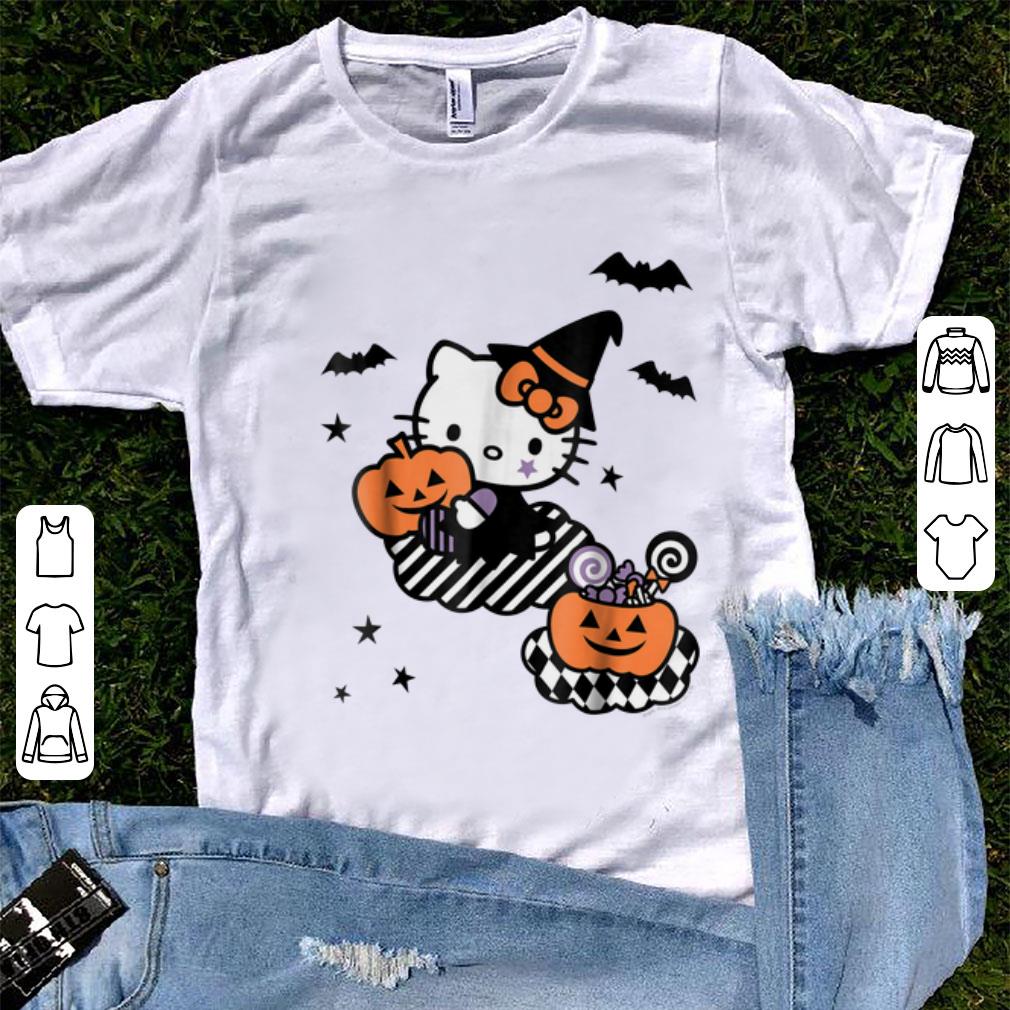 Hot Hello Kitty Trick or Treat Halloween Pumpkin shirt