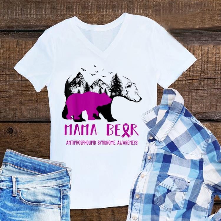 Hot Mama Bear Antiphospholipid Syndrome Awareness shirt