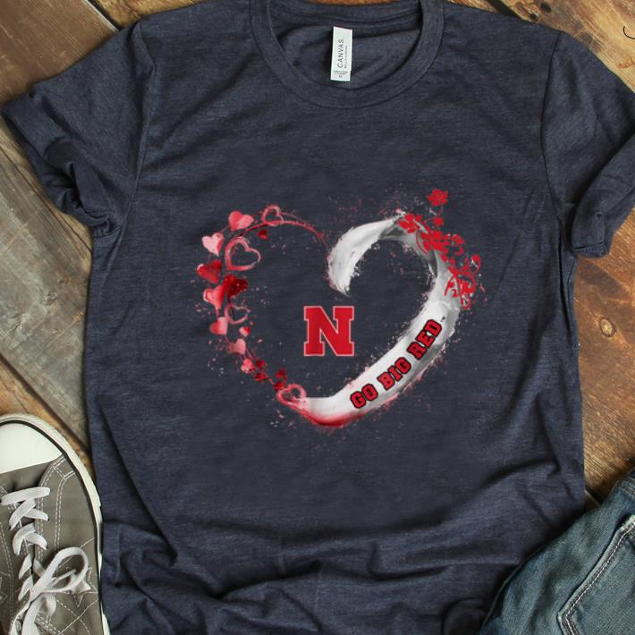  Hot Nebraska Cornhuskers Beautiful Heart Go Big Red shirt