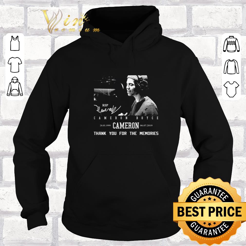 Hot Rip Cameron Boyce 1999-2019 signature thank you for the memories shirt sweater