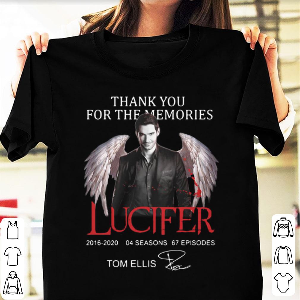 Hot Thank You For The Memories Lucifer Tom Ellis Signature shirt