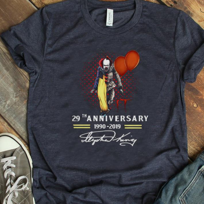 Nice 29th Anniversary 1990-2019 Pennywise IT Signatures shirt