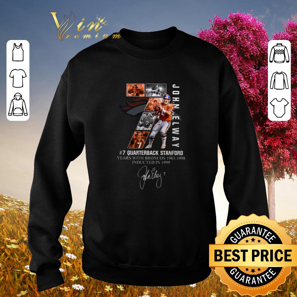 Nice 7 John Elway Quarterback Stanford years with Broncos 1983-1998-Recovered shirt 5 Nice 7 John Elway Quarterback Stanford years with Broncos 1983-1998-Recovered shirt