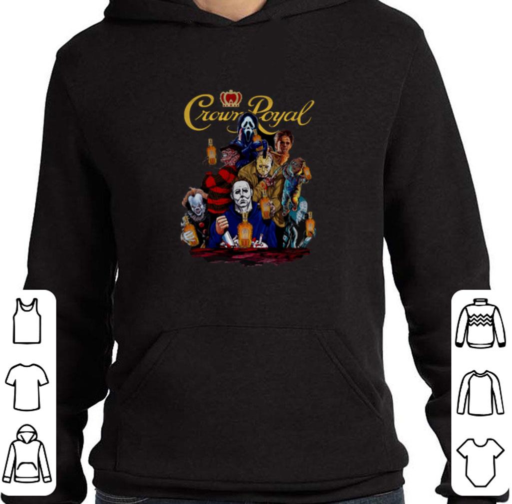 Nice Crown Royal Horror movie characters shirt