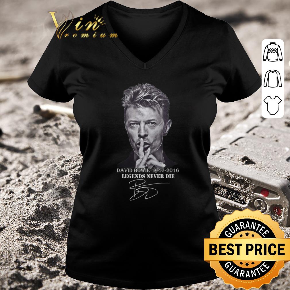 Nice David Bowie 1947-2016 Legends Never Die Signature shirt 2 Nice David Bowie 1947-2016 Legends Never Die Signature shirt 3