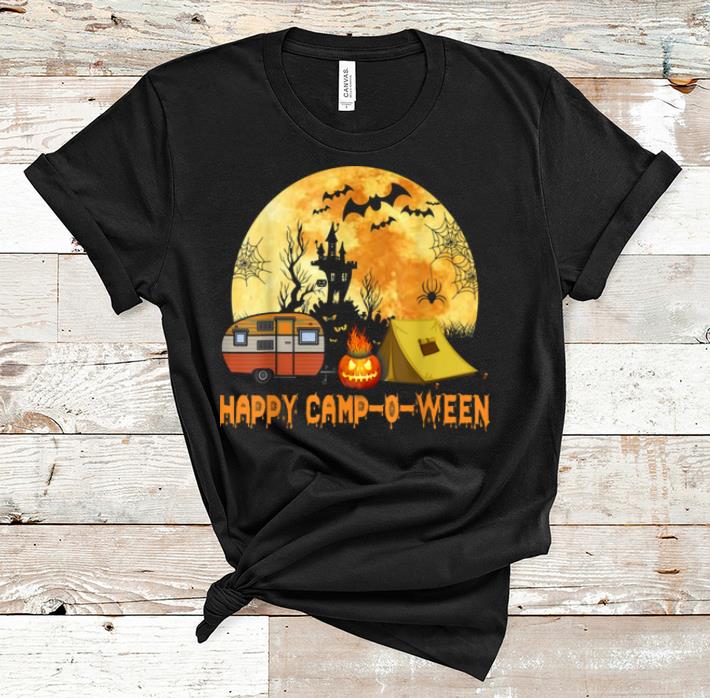 Nice Happy Camp-o-ween Camp Camping Halloween shirt