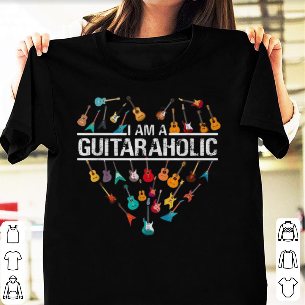 Nice I Am A Guitar Aholic Guitar Lover shirt
