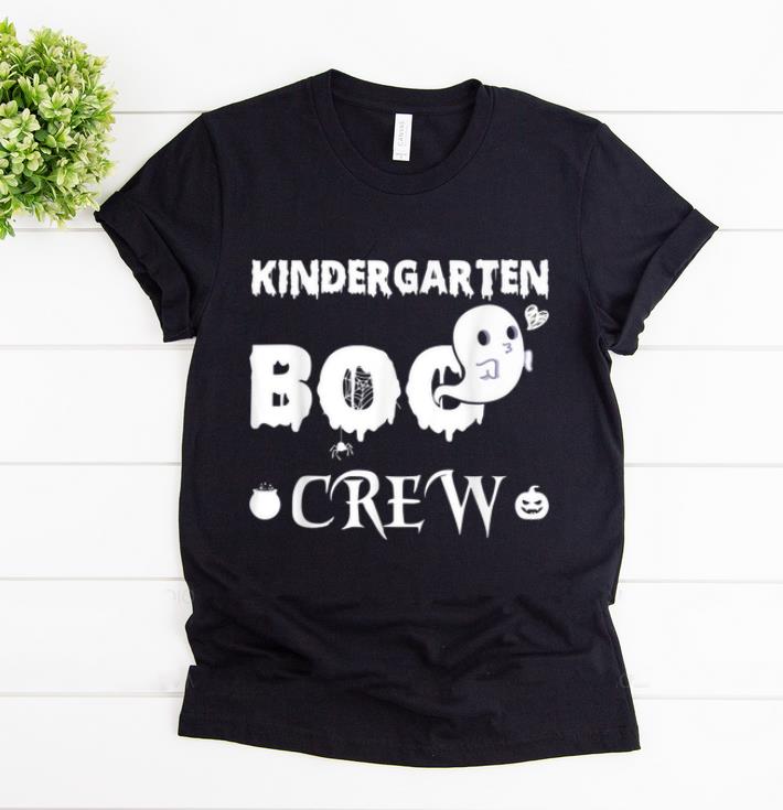 Nice Kindergarten Boo Crew Halloween Gift For Teachers And Kids shirt
