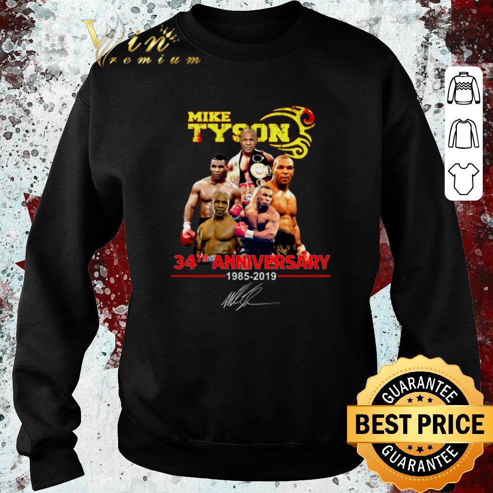 Nice Mike Tyson 34th anniversary 1985-2019 signature shirt 5 Nice Mike Tyson 34th anniversary 1985-2019 signature shirt