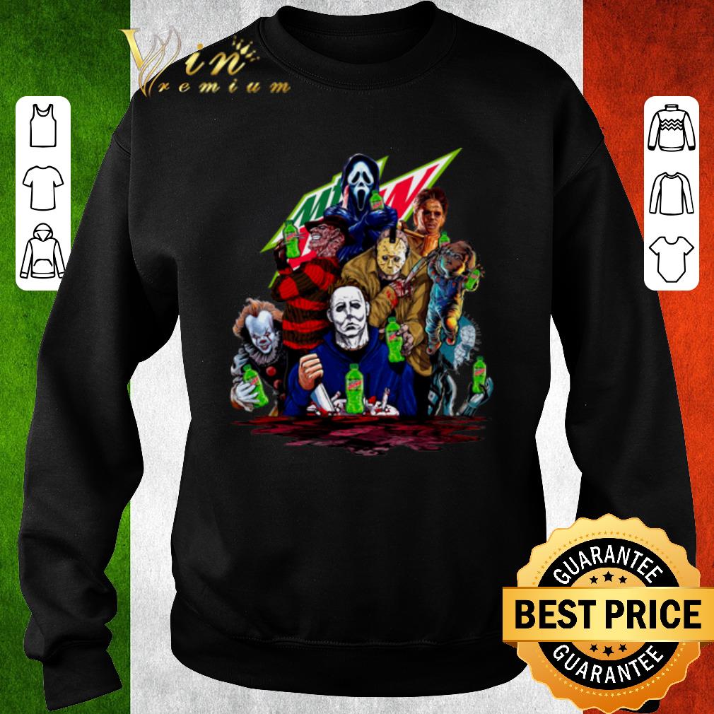 Nice Mountain Dew Horror film characters shirt