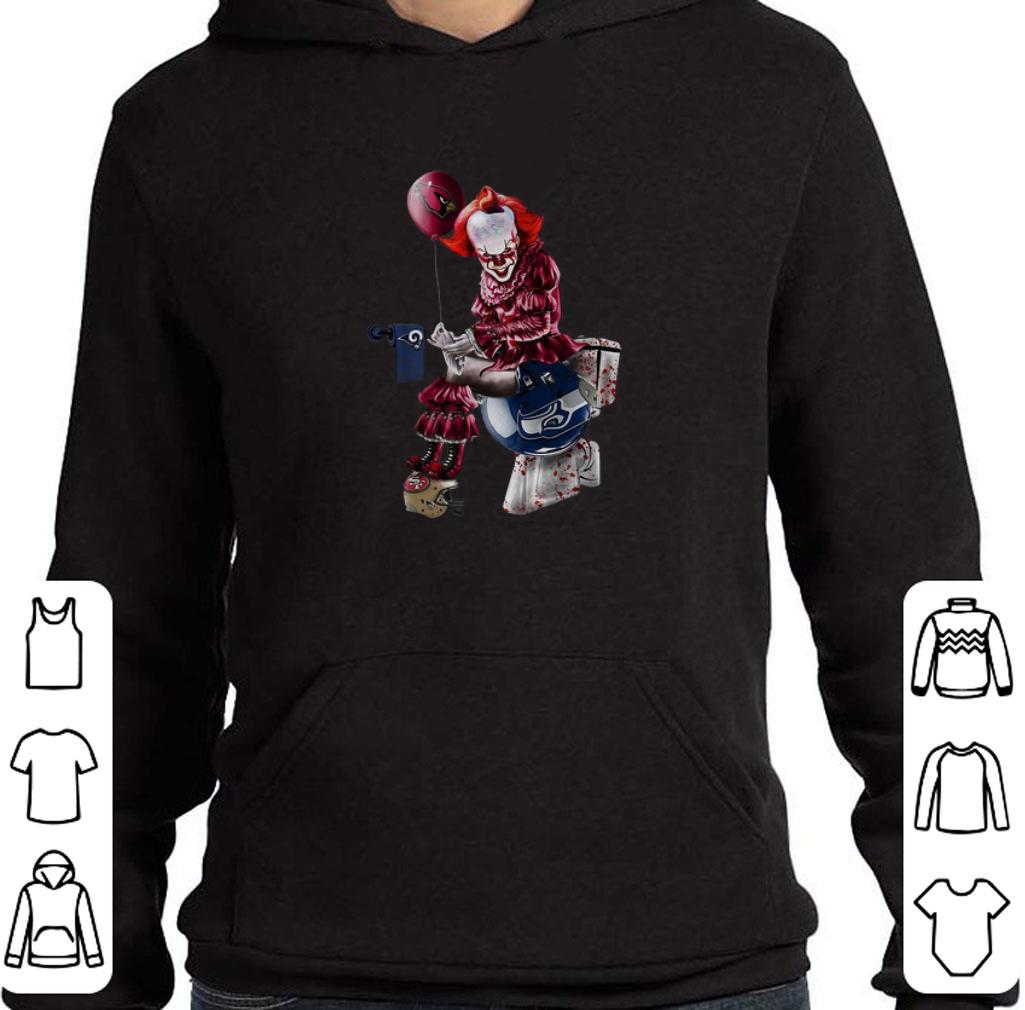Nice Pennywise Arizona Cardinals Los Angeles Rams Seahawks toilet shirt 5 Nice Pennywise Arizona Cardinals Los Angeles Rams Seahawks toilet shirt