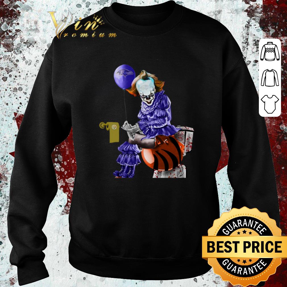 Nice Pennywise Baltimore Ravens Steelers Cincinnati Bengals Toilet shirt 5 Nice Pennywise Baltimore Ravens Steelers Cincinnati Bengals Toilet shirt