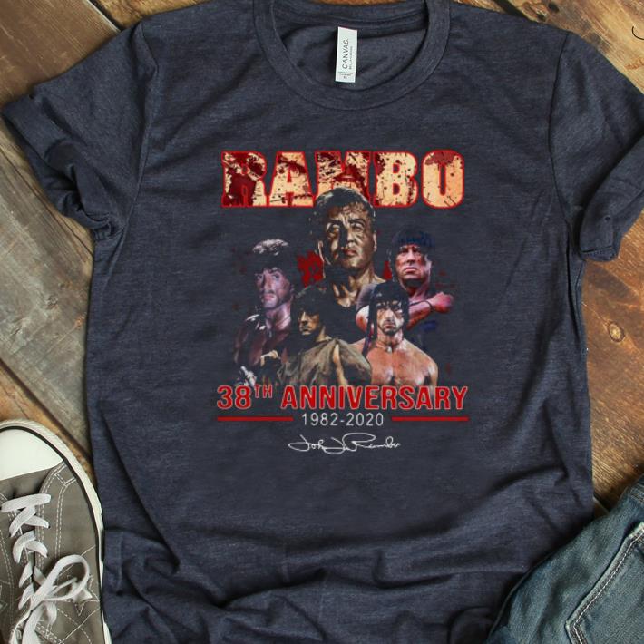 Nice Rambo 38th Anniversary 1982-2020 Signature shirt
