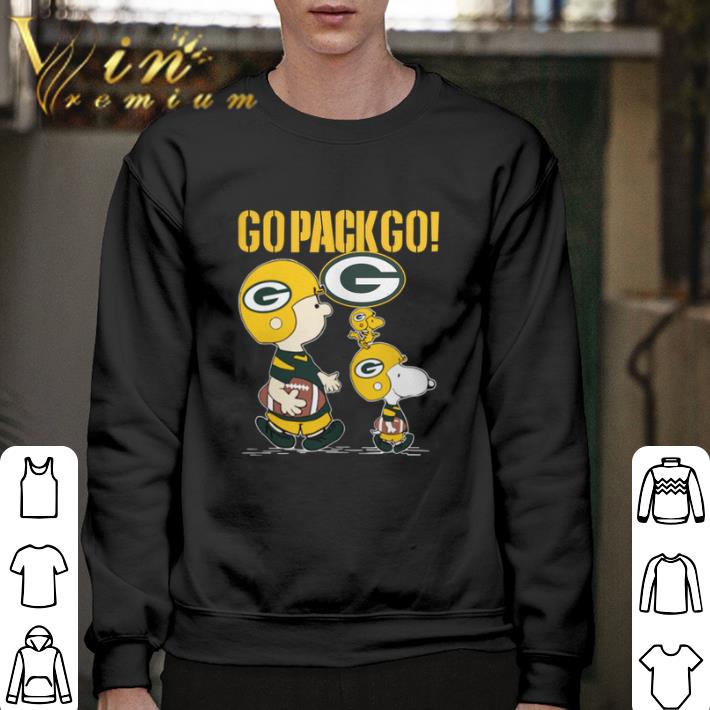 Nice Snoopy Charlie Brown Go Pack Go Green Bay Packers shirt
