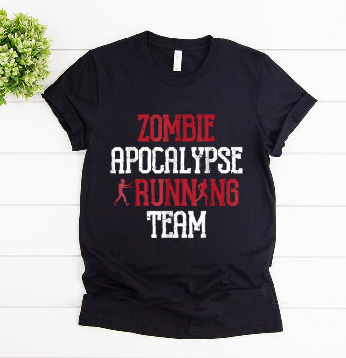 Nice Zombie Apocalypse Running Team Funny Halloween shirt