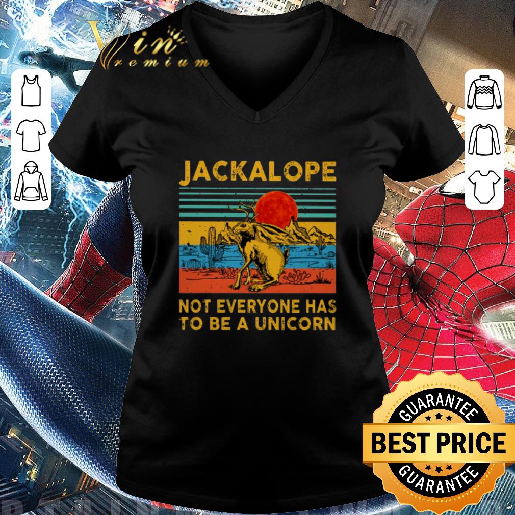 Official Jackalope not everyone has to be a unicorn vintage shirt 3