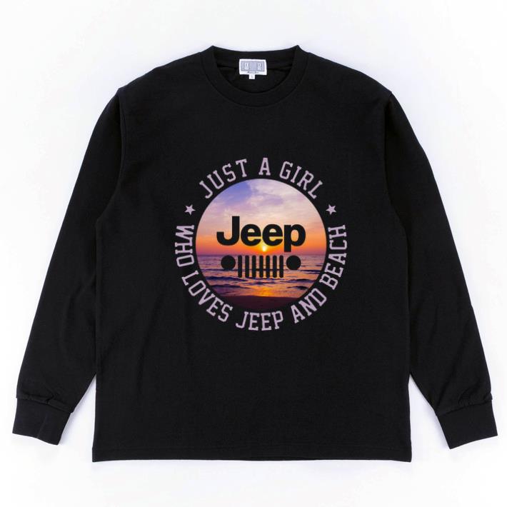 Official Just a girl jeep who loves jeep and beach shirt