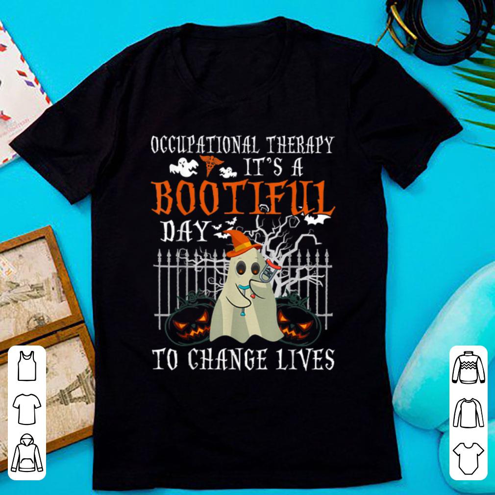 Official Occupational Therapy It's A Bootiful Day To Change Lives Halloween shirt