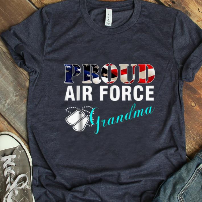 Official Proud Air Force Grandma American Flag Veteran Day shirt
